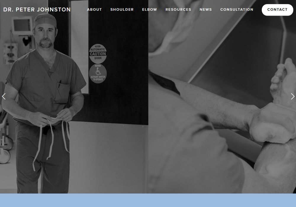 Home page of the Dr. Peter Johnston website